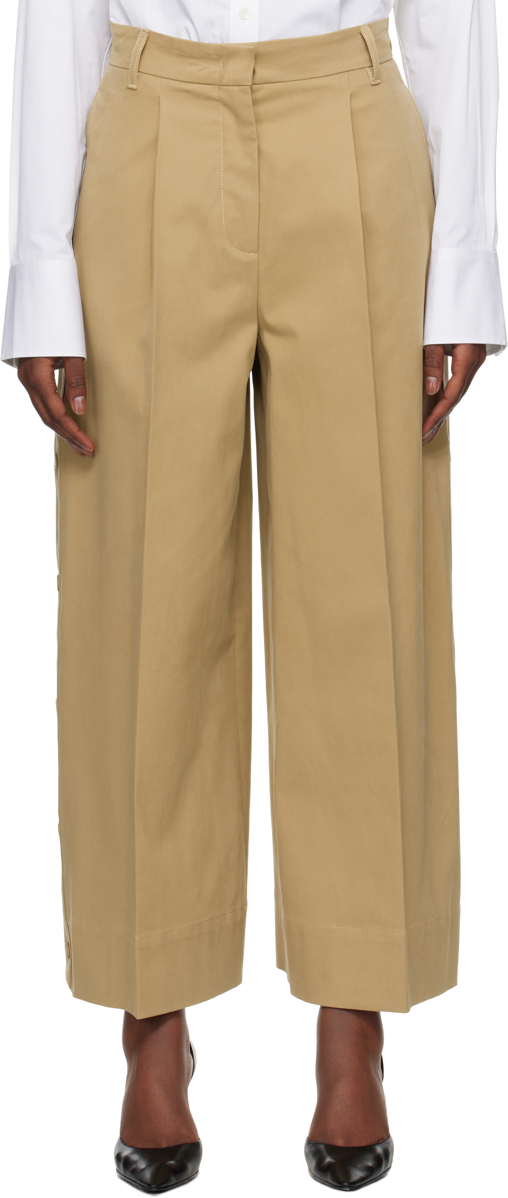 Beige Caprile Trousers