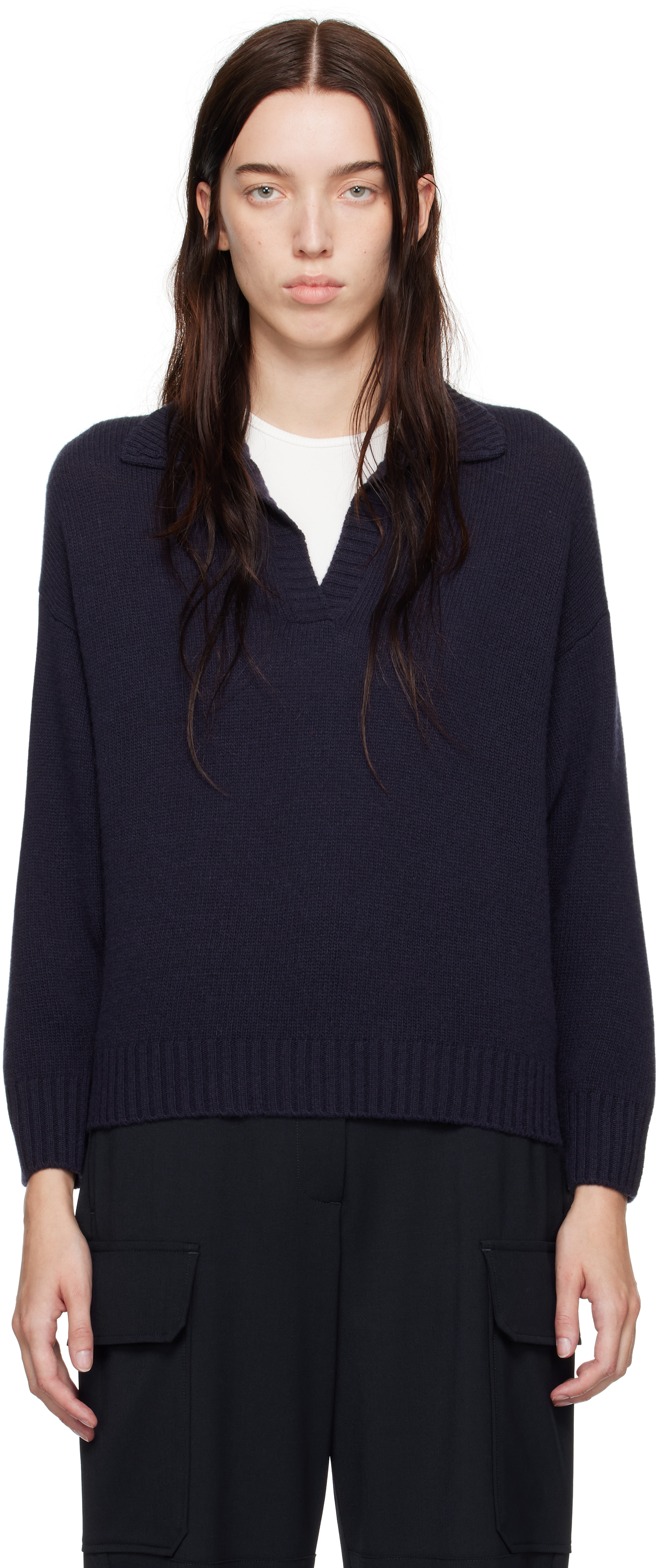 Shop Weekend Max Mara Navy Agre Sweater In 008 Navy