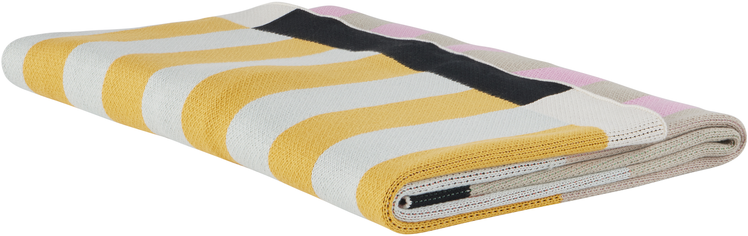 Dusen Dusen Multicolor Stripe Throw Blanket In Stripe
