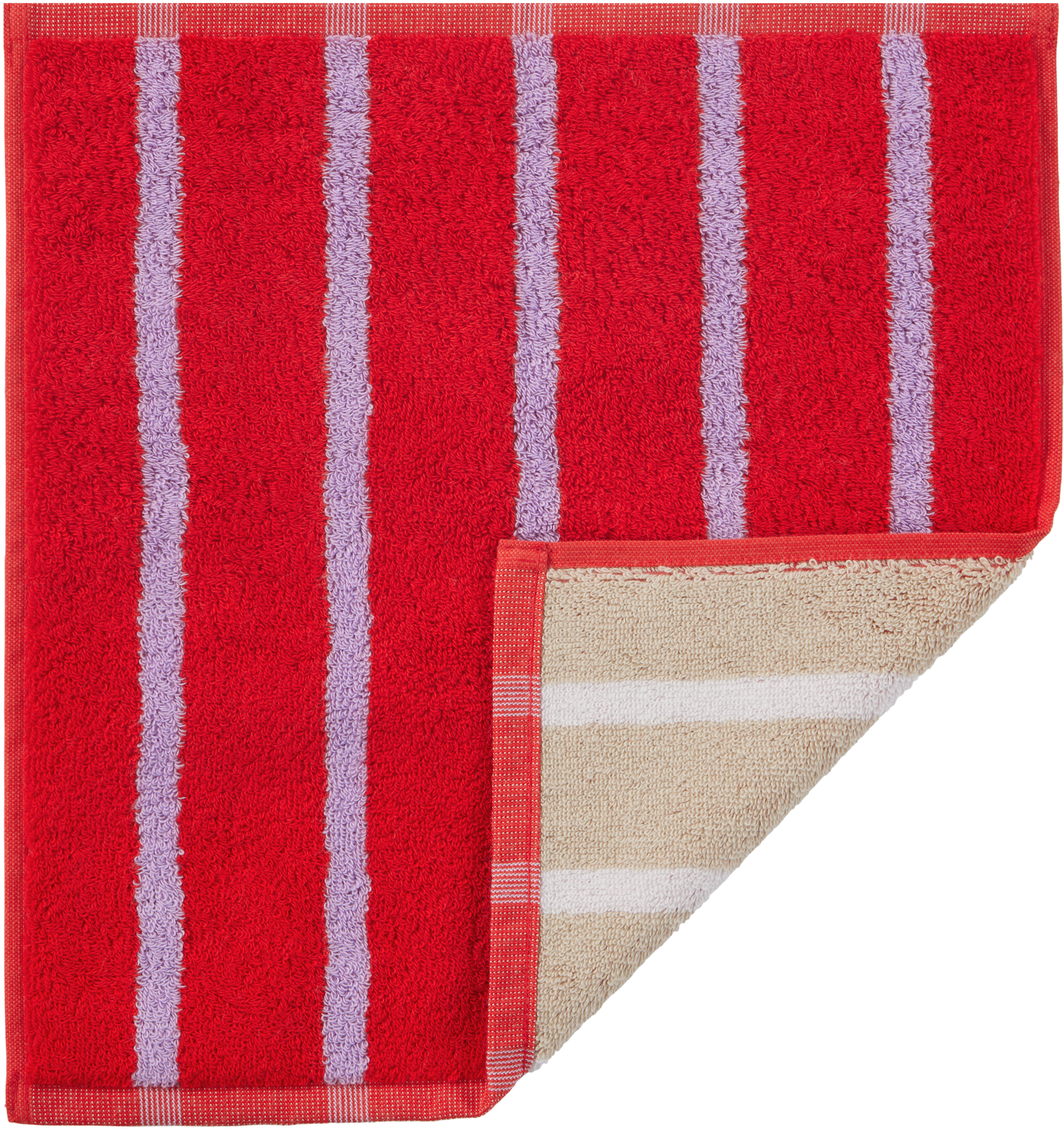 Dusen Dusen Multicolor House Stripe Towel Set, 3 Pcs In Multi