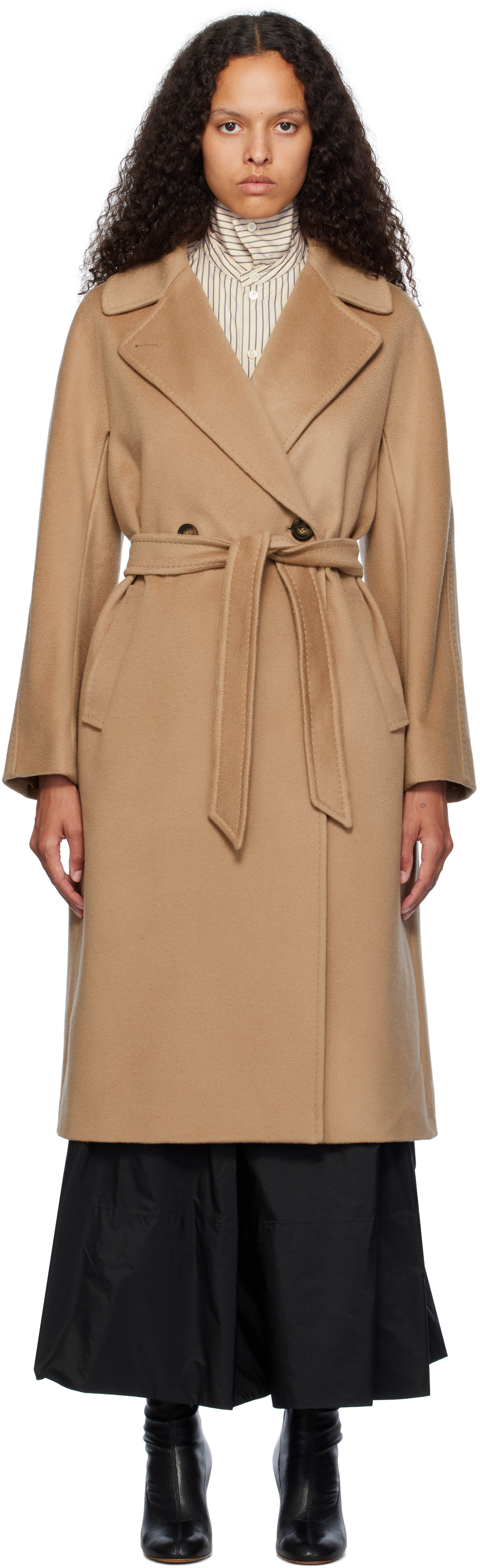 weekend max mara tan resina coat