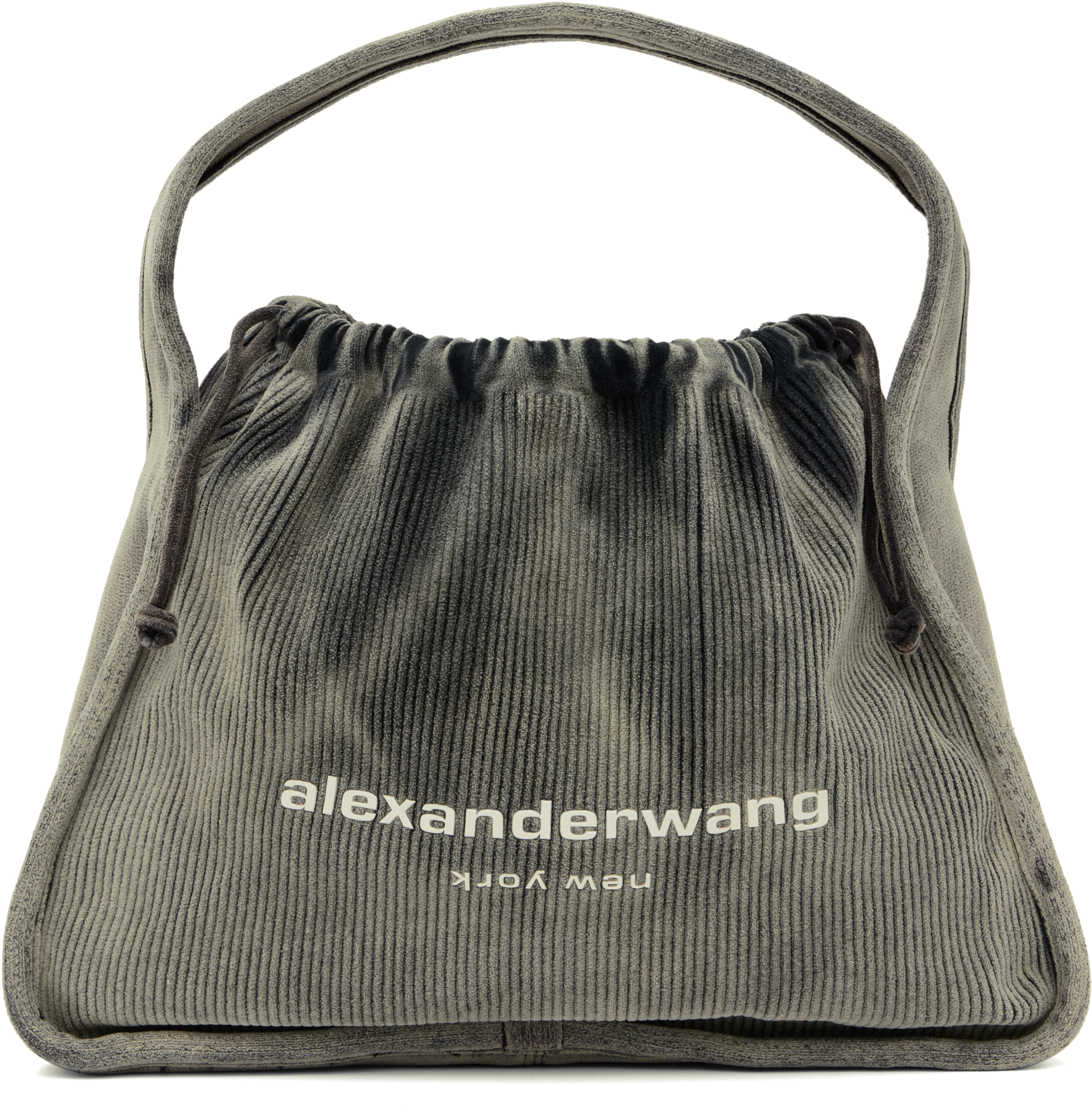 Shop Alexander Wang グレー ラージ Ryan トートバッグ In Asphalt/black