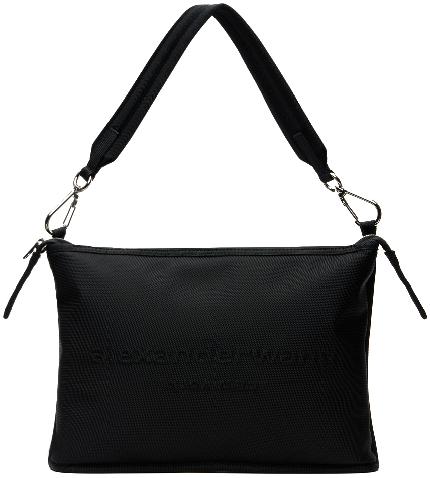 Black Punch Tech Shoulder Bag