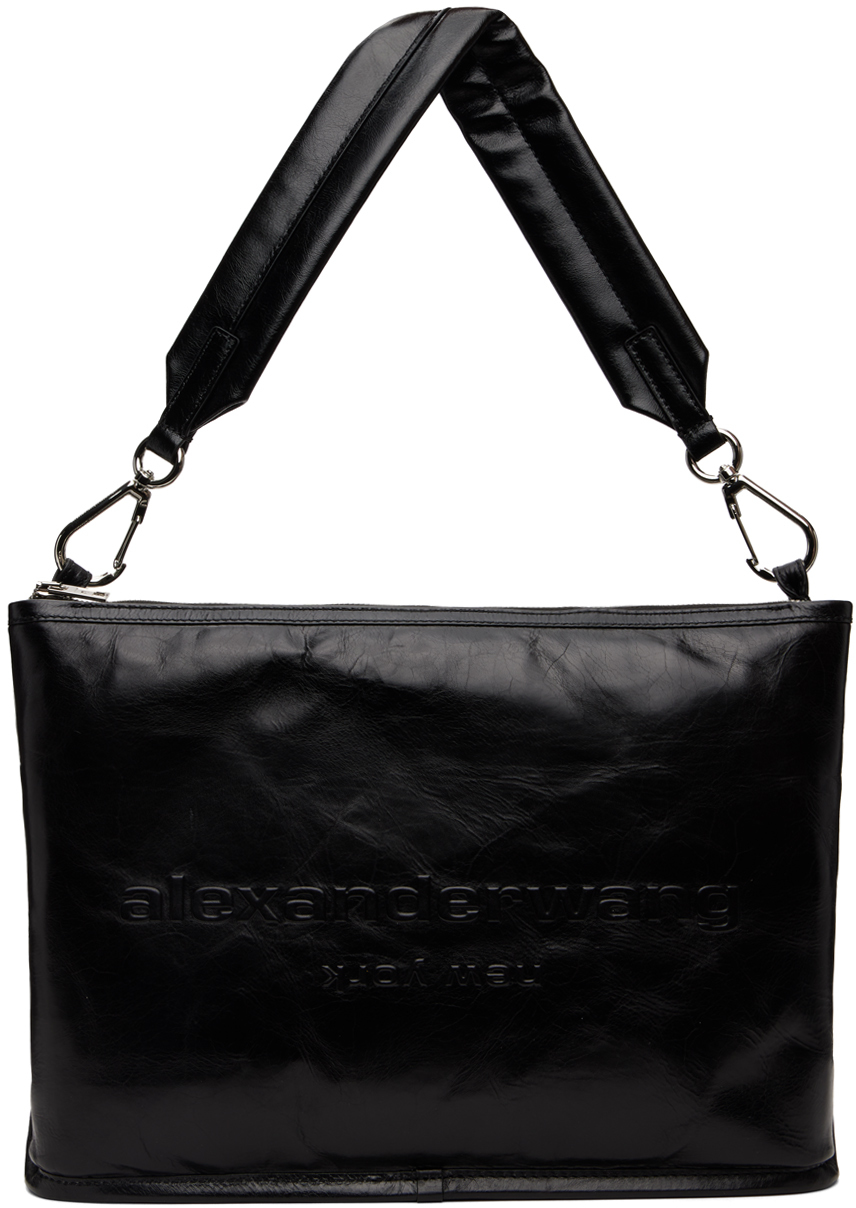 Alexander Wang Black Punch Tech Shoulder Bag SSENSE