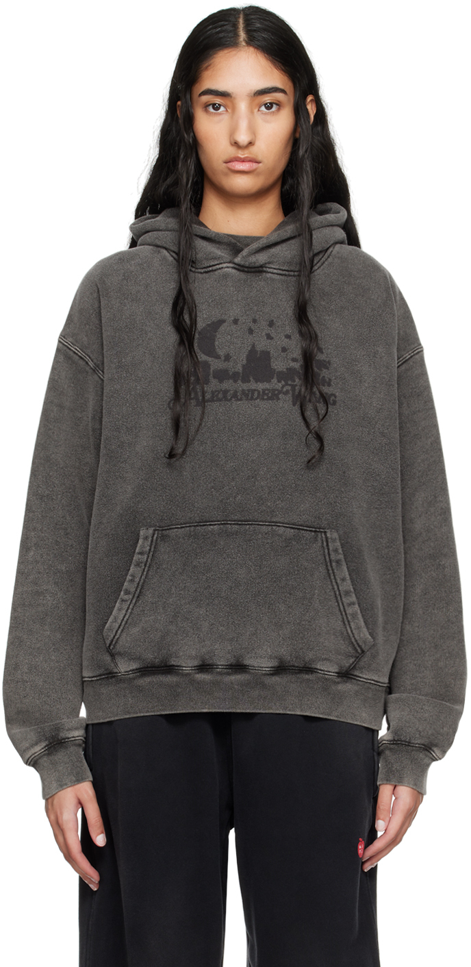 Alexander wang ブラック Skyline フーディー
