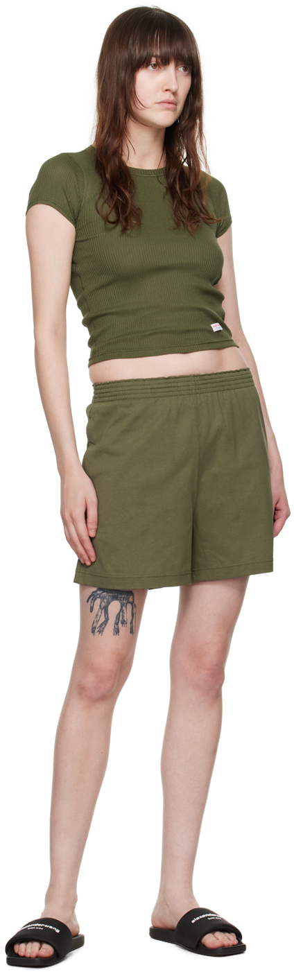 Alexander Wang Ssense Exclusive Green T-shirt In Military Green