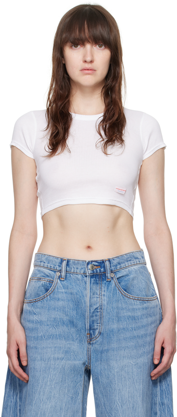 Alexander Wangのホワイト クロップド Tシャツがセール中