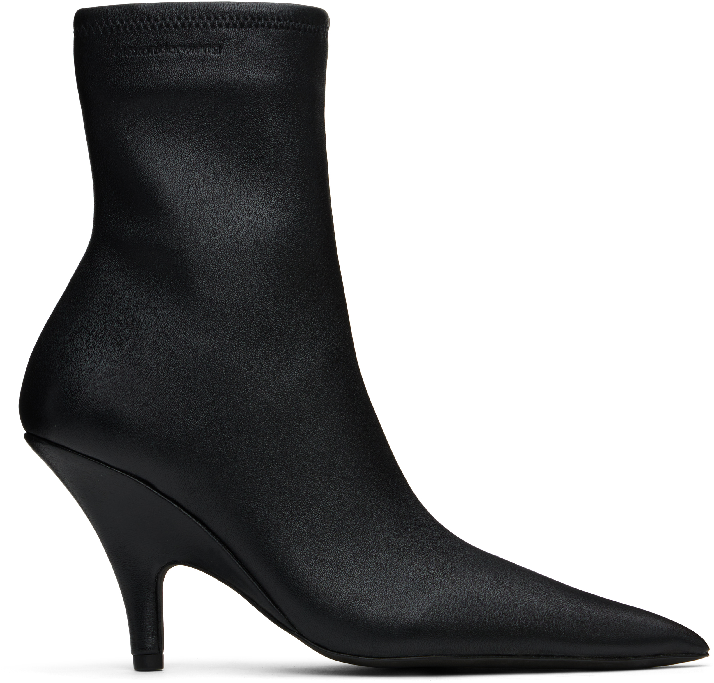 Shop Alexander Wang Black Diablo Ankle Boots