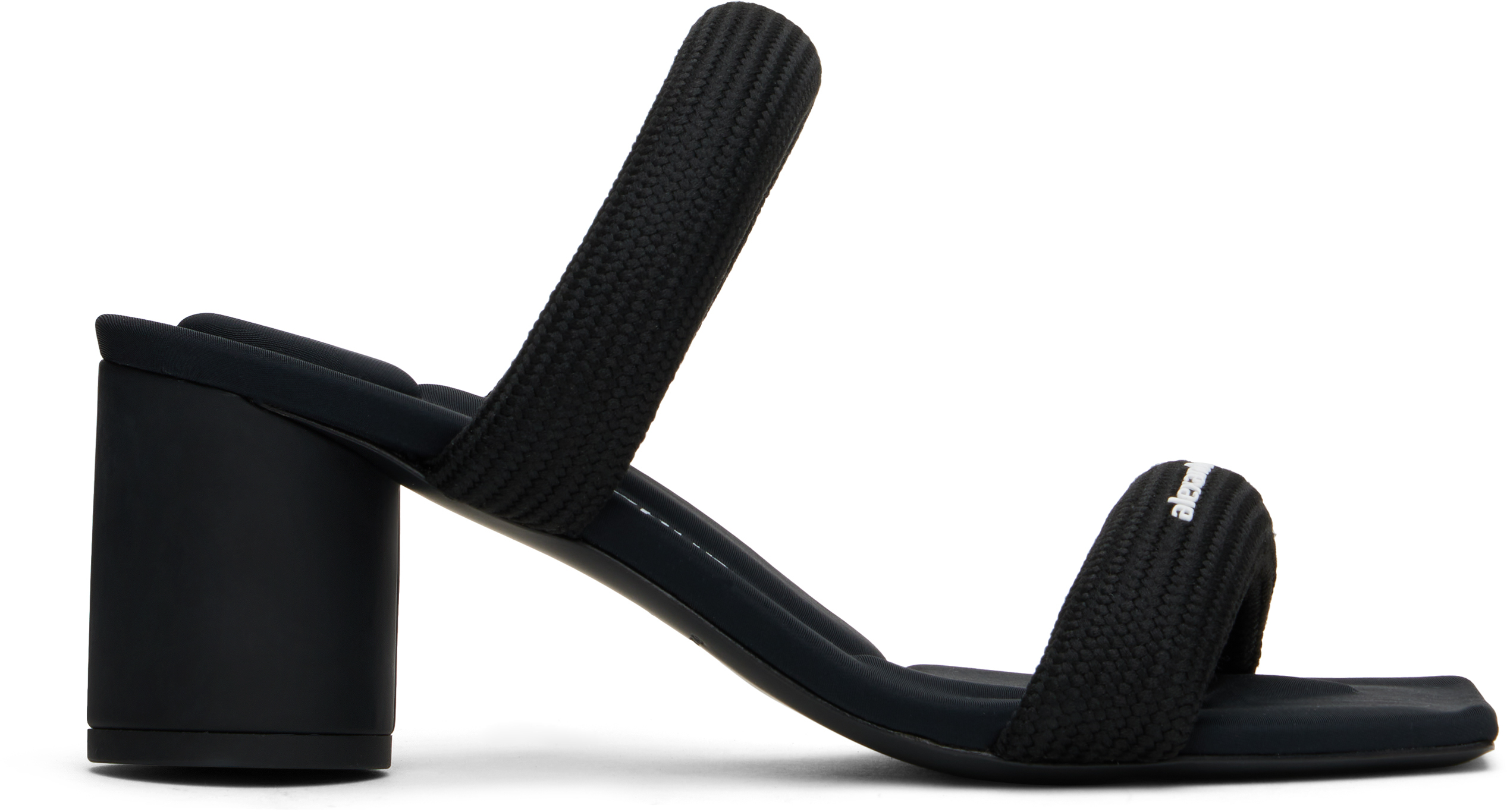 Shop Alexander Wang Black Jax Tubular Heeled Sandals