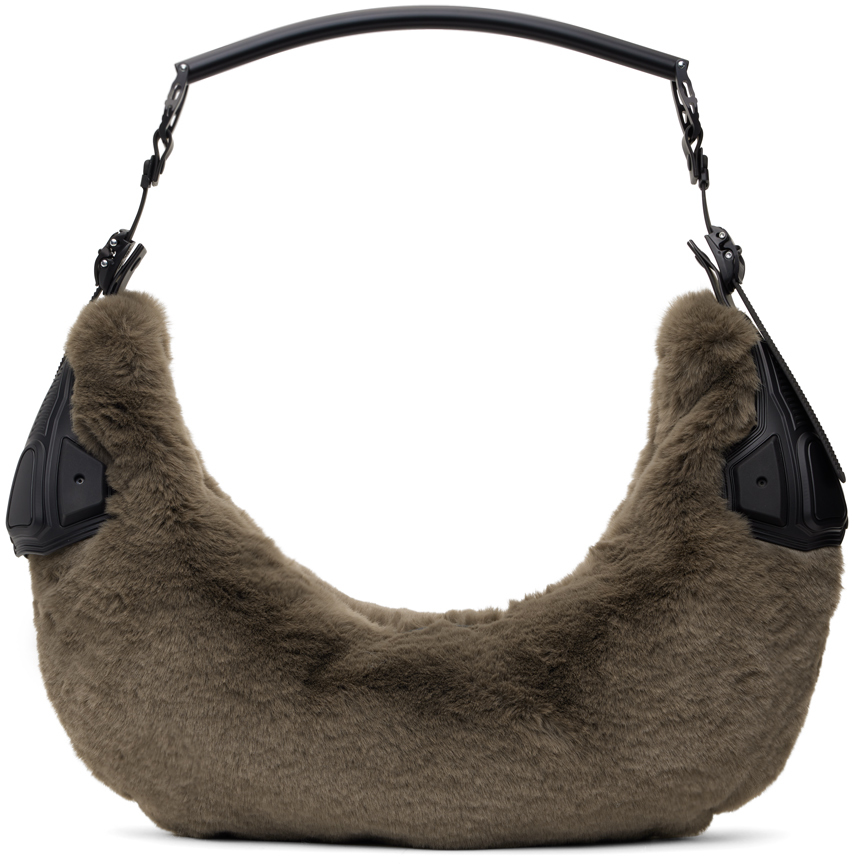 Gray HM3 Half Moon Bag