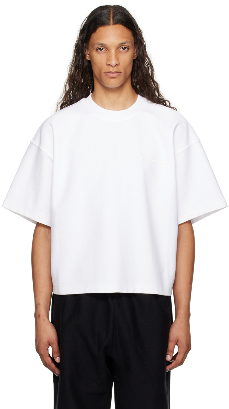 puffed logo oversized polo top in cotton in BLACK