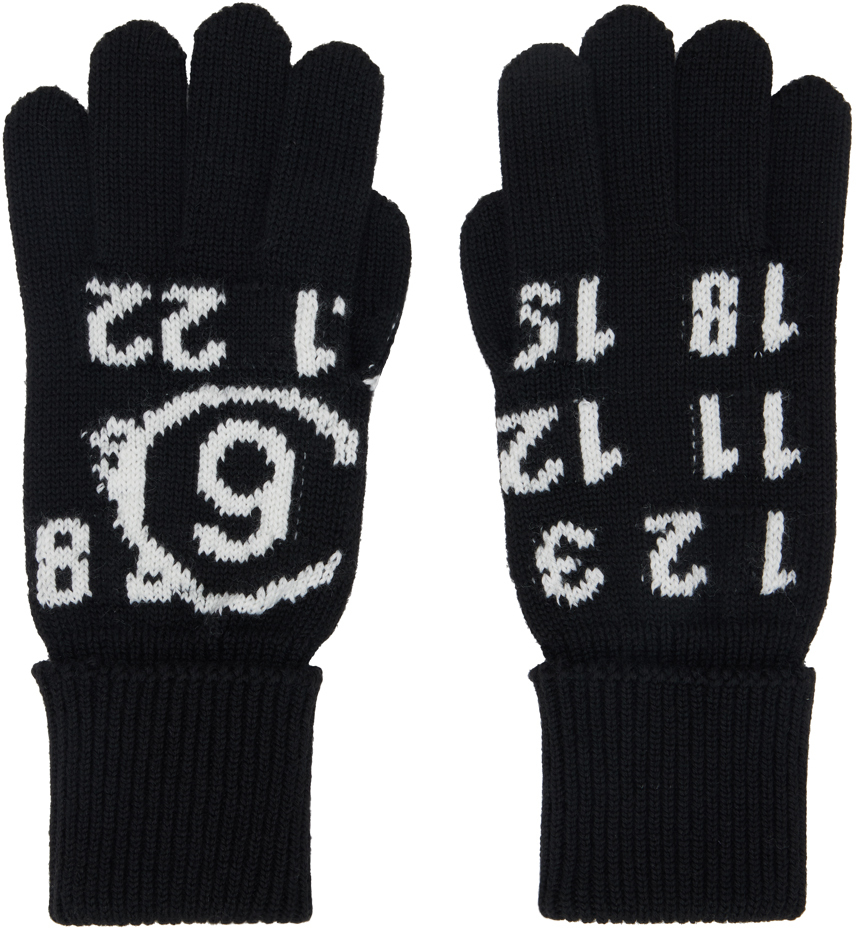 Black Logo Gauge 7 Gloves