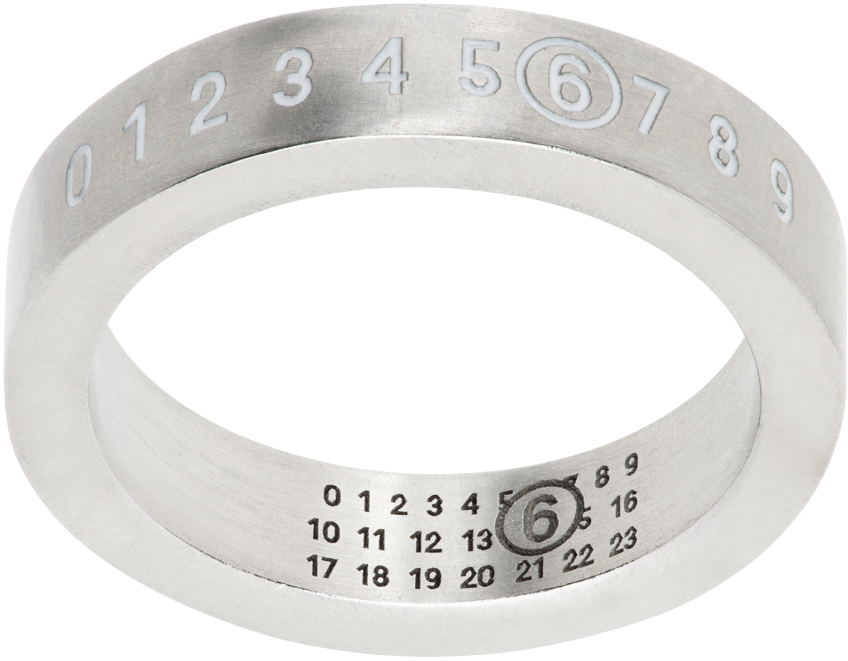 Silver Numeric Ring