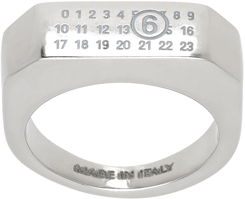 Silver Numeric Ring