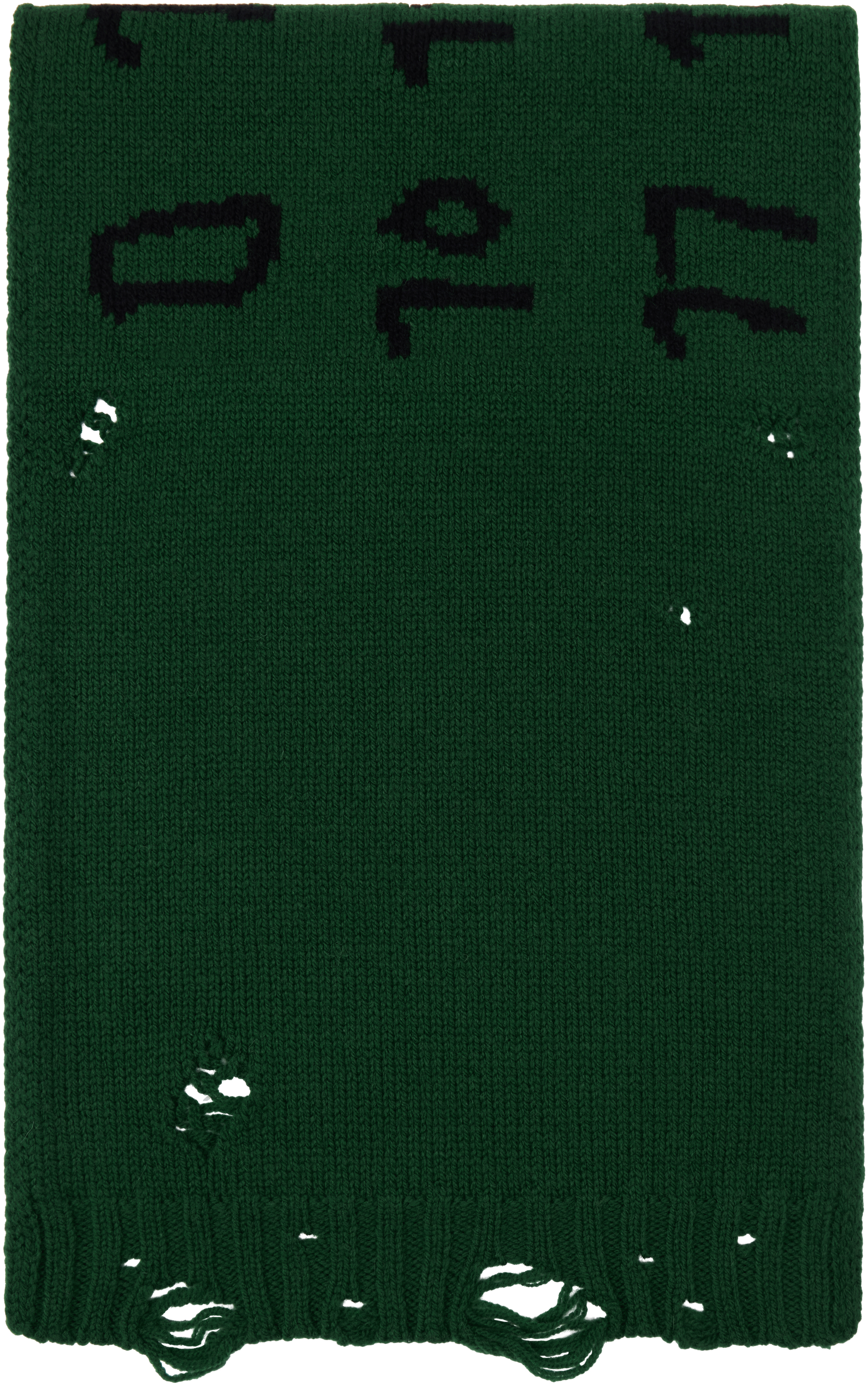 【関税込み】MM6 Maison Margiela グリーン Numeric マフラー MM6 Maison Margielaのグリーン Numeric マフラーがセール中