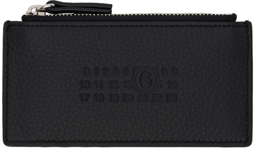 Black Numeric Zip Card Holder