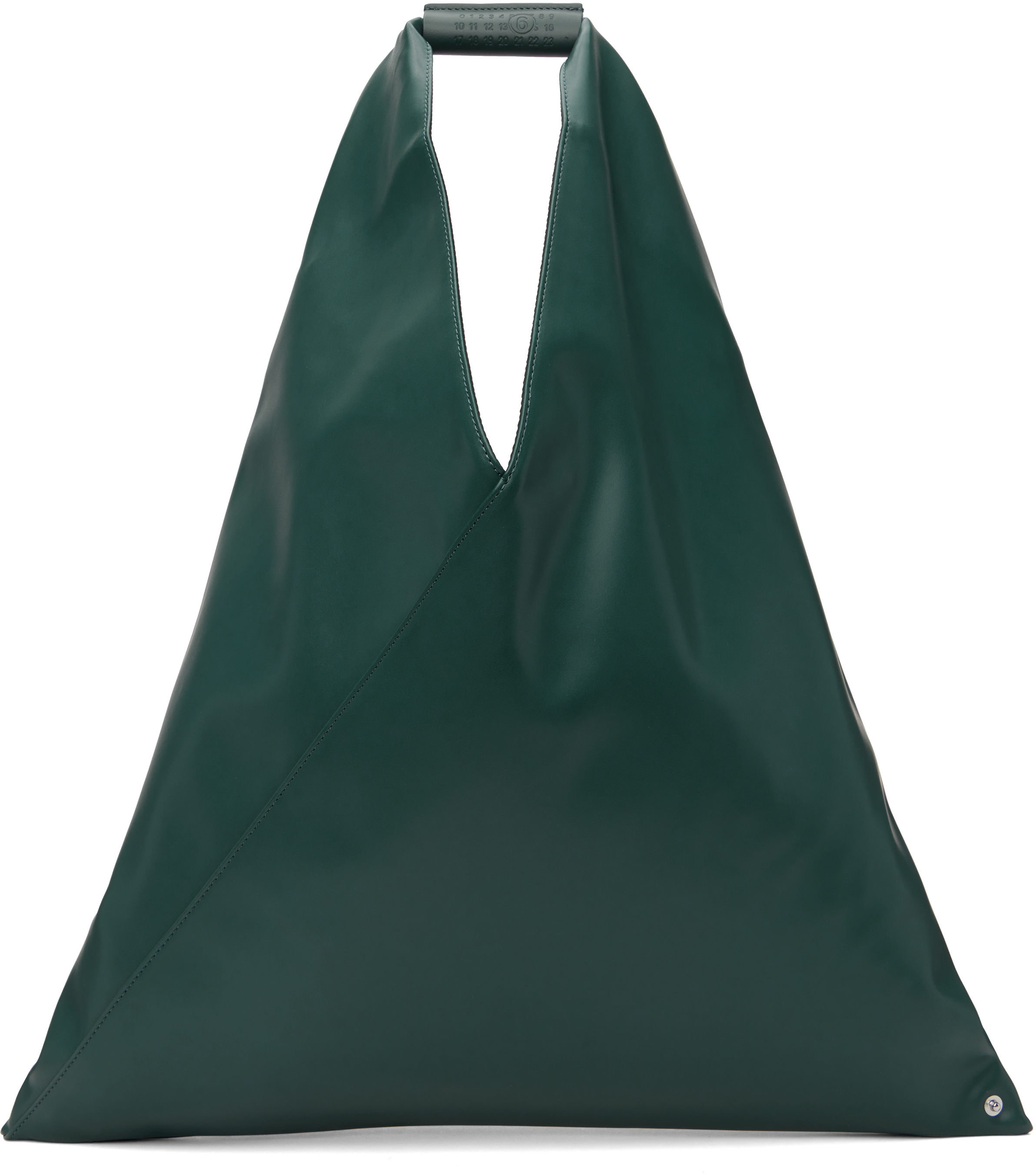 Shop Mm6 Maison Margiela グリーン ミディアム クラシック トートバッグ In T7160 Green Gables