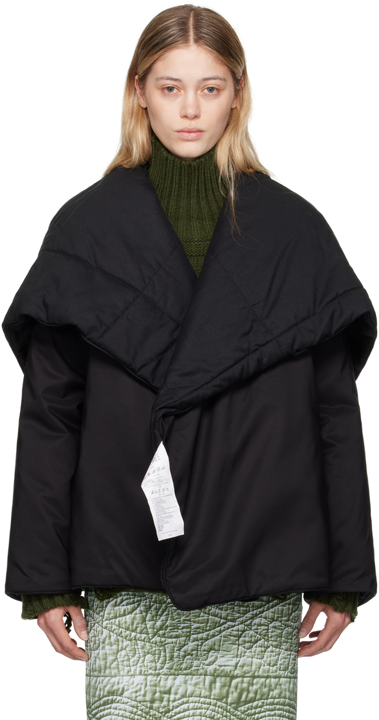 【MM6 Maison Margiela】ブラック 中綿 ジャケット MM6 Maison Margielaのブラック 中綿 ジャケットがセール中