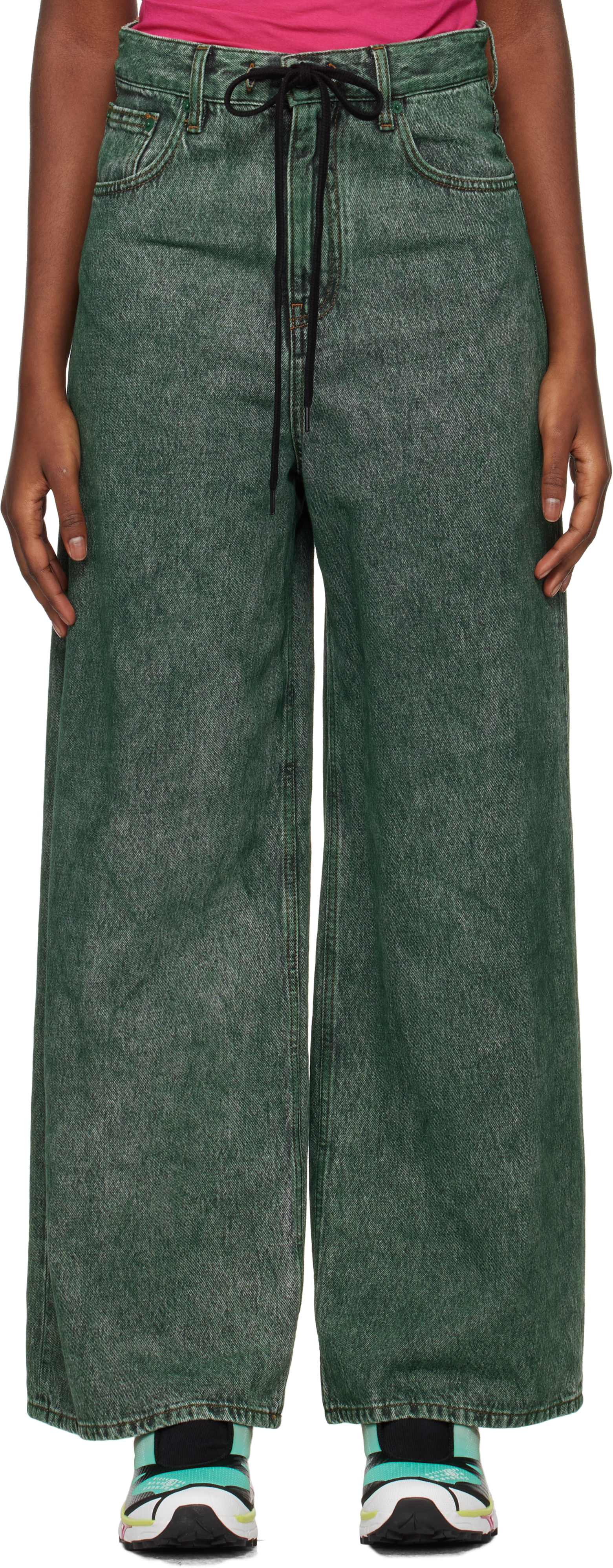 Green Numeric Jeans