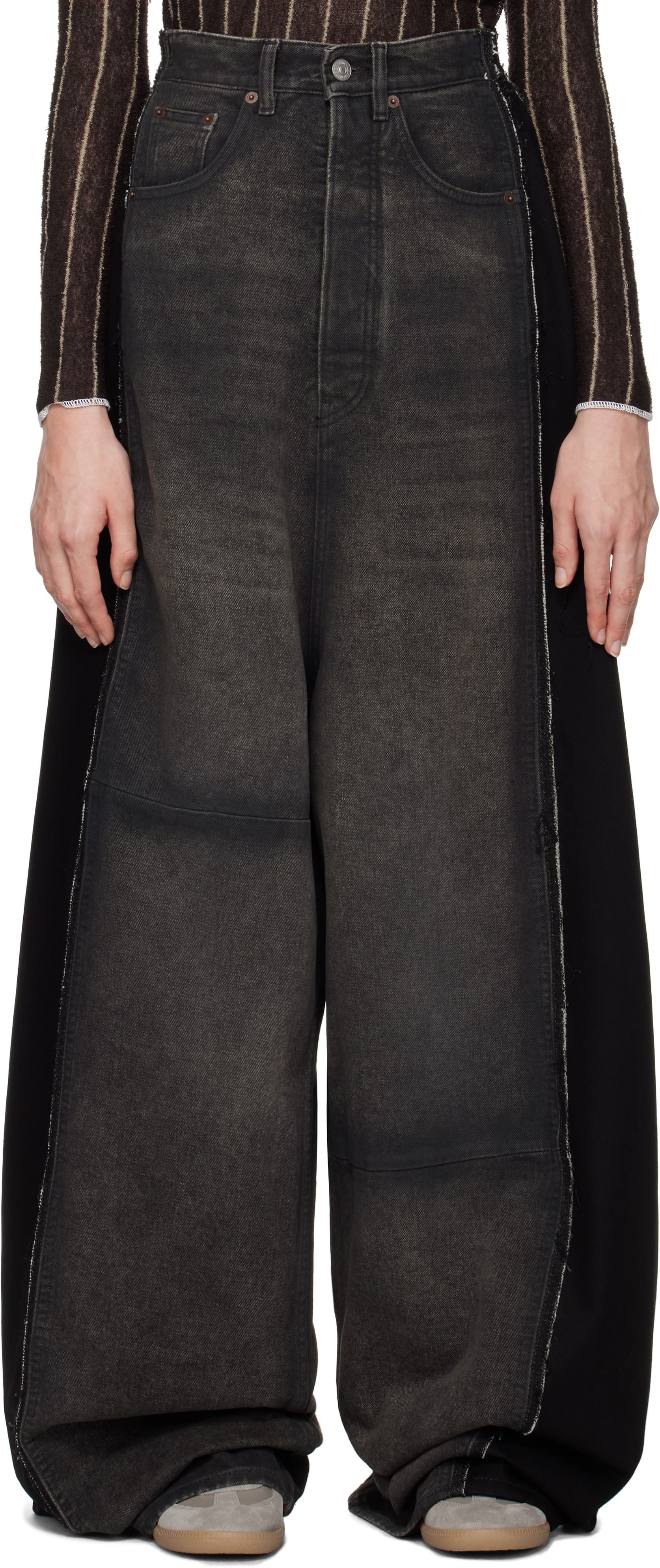 お歳暮･冬ギフト2025｜ギフト・贈り物はセブン MM6 by Jeans Pocket 5 Black Maison Sale on Margiela パンツ