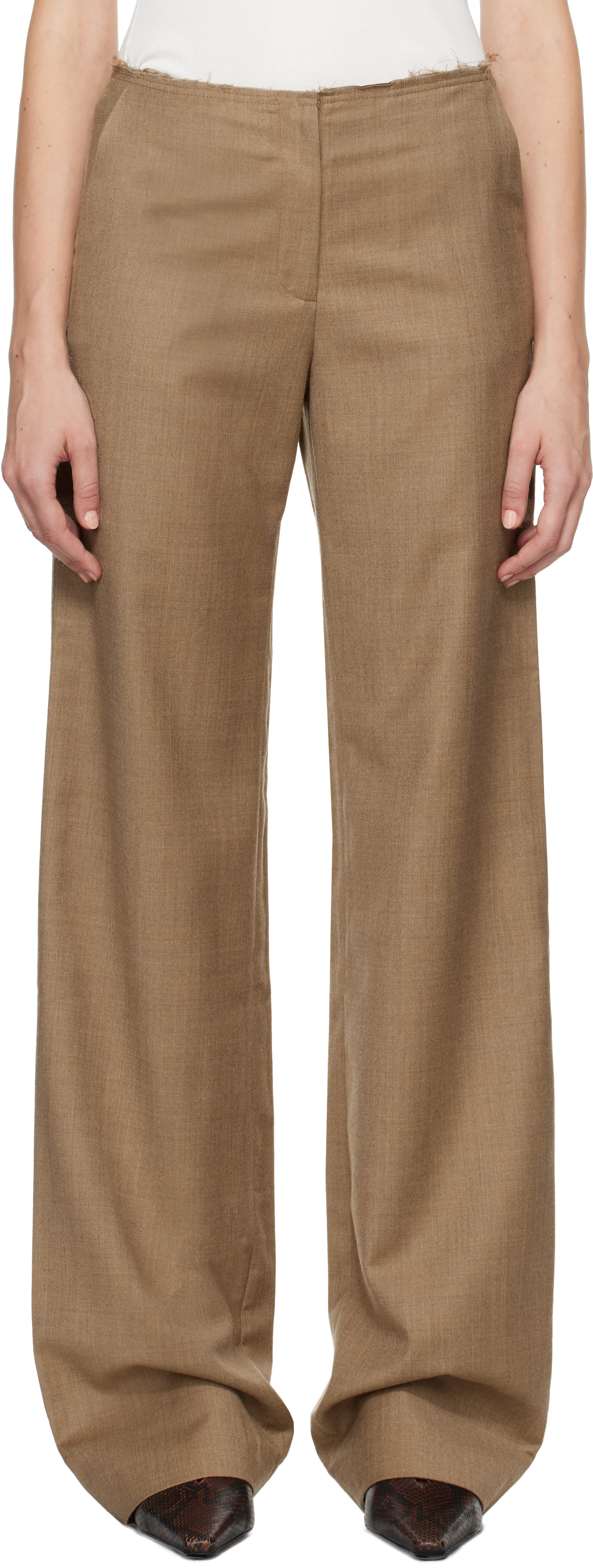 Beige Nai Trousers