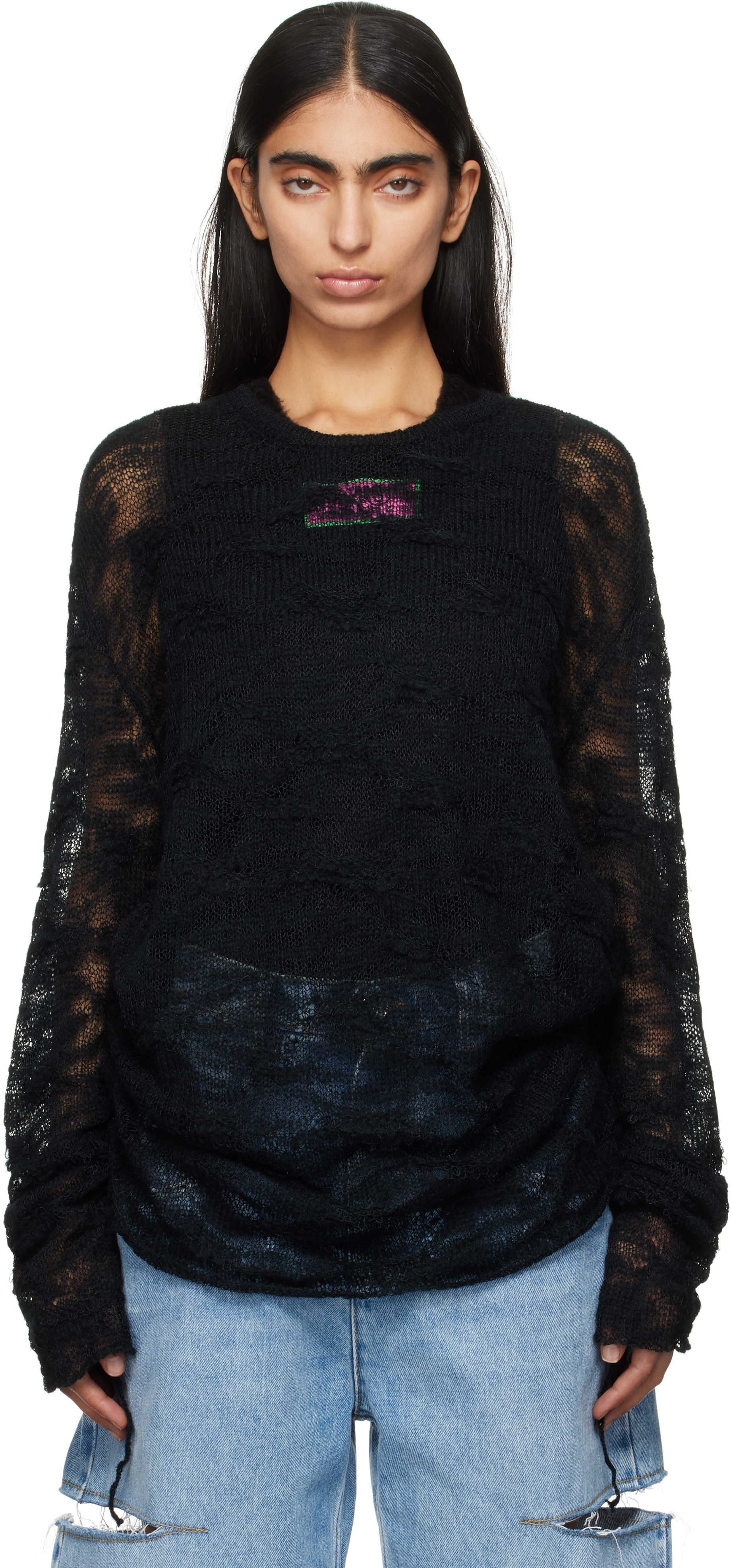 Black Sheer Sweater