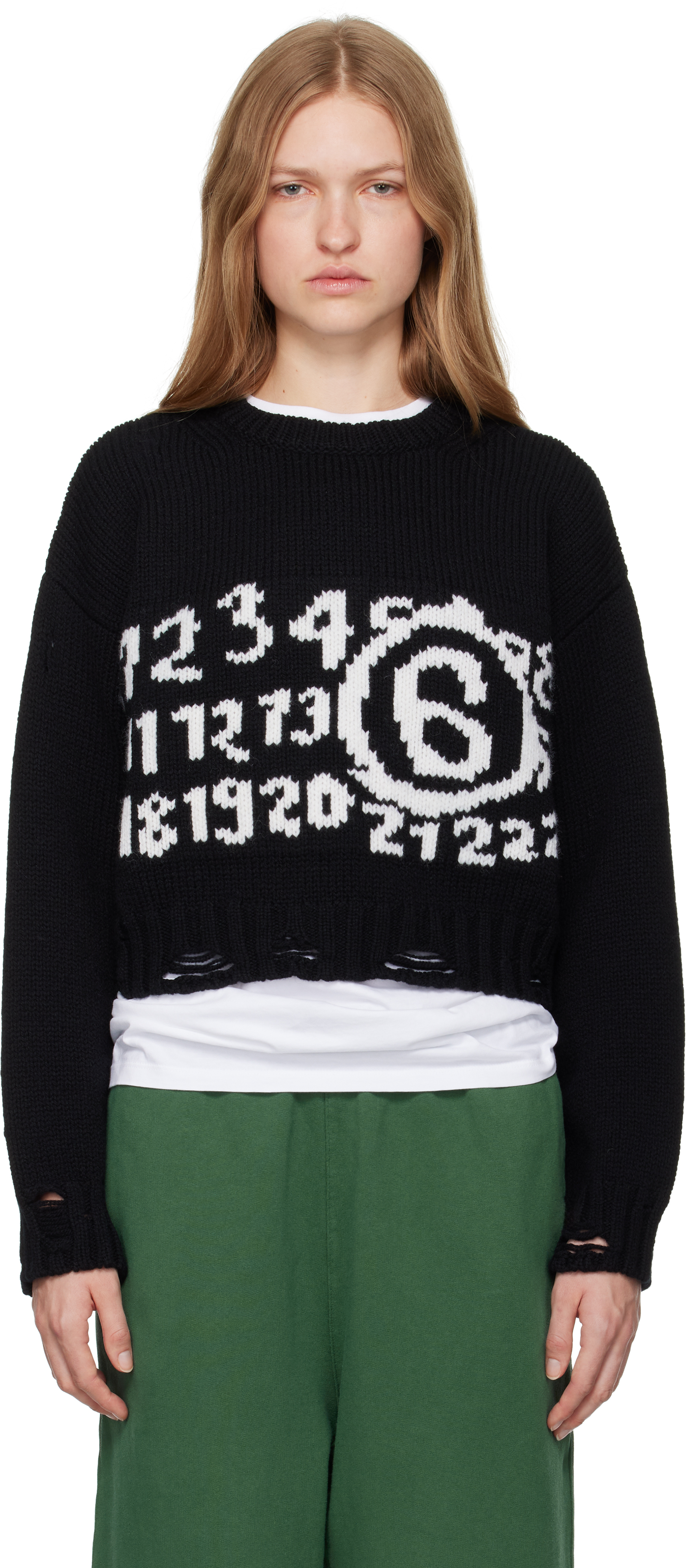 Black Numeric Sweater