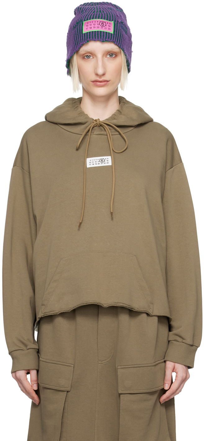 Khaki Logo Flag Hoodie