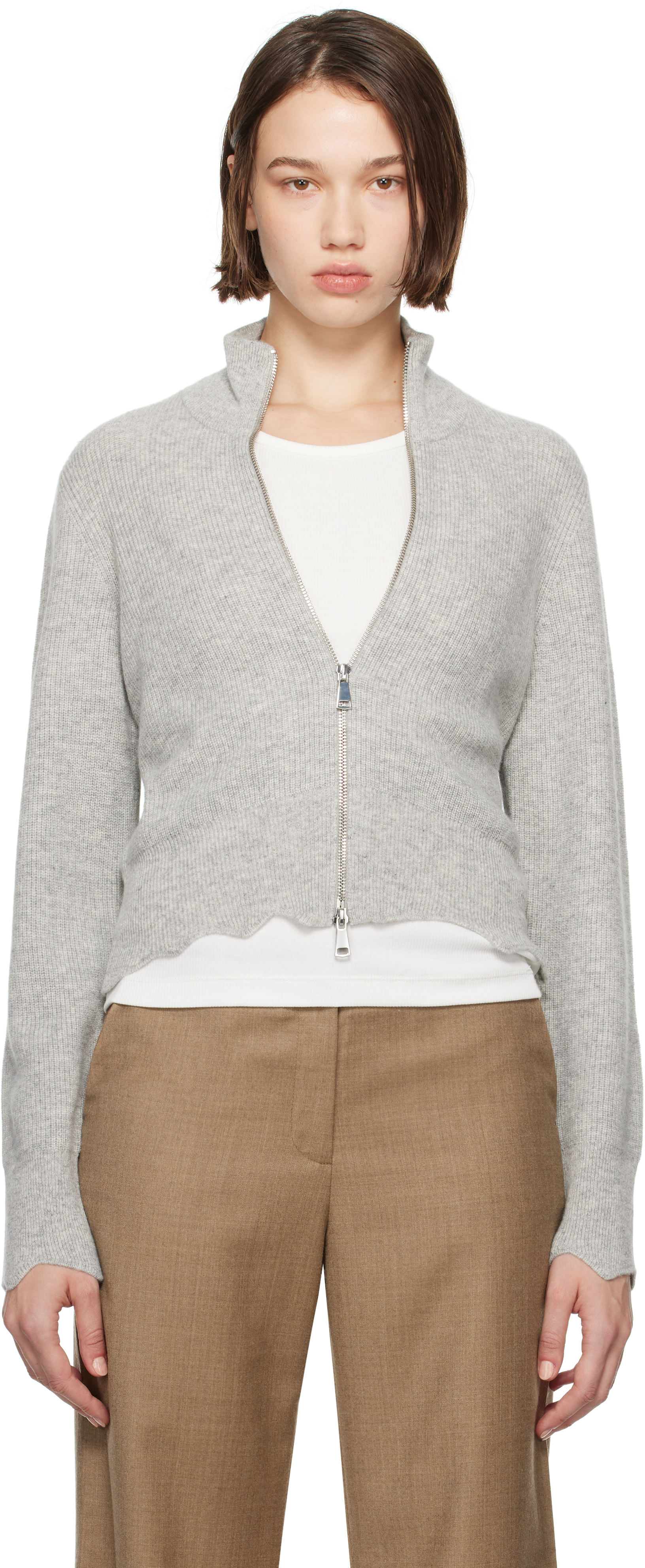 Shop Aya Muse Gray Janus Sweater In Heather Gray