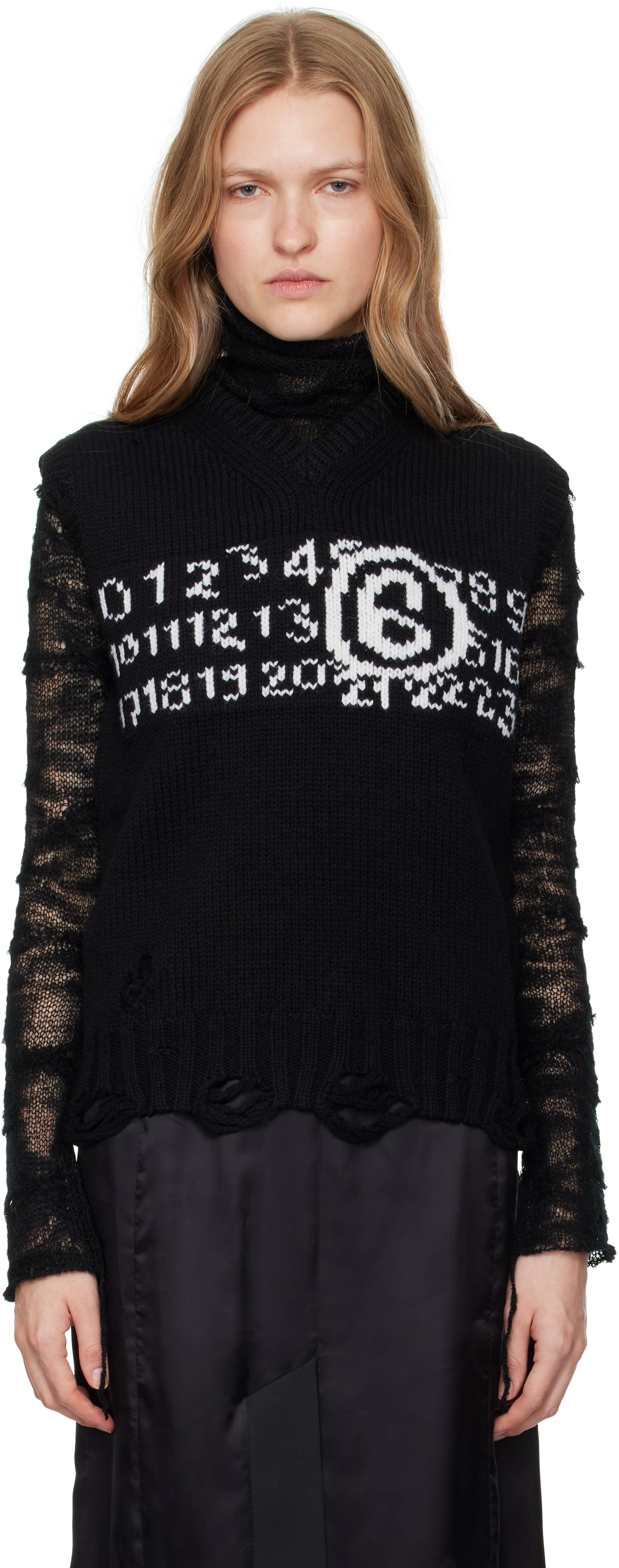 Black Numeric Vest