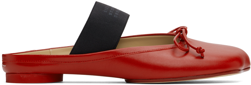 Red Anatomic Slip-On Ballerina Flats