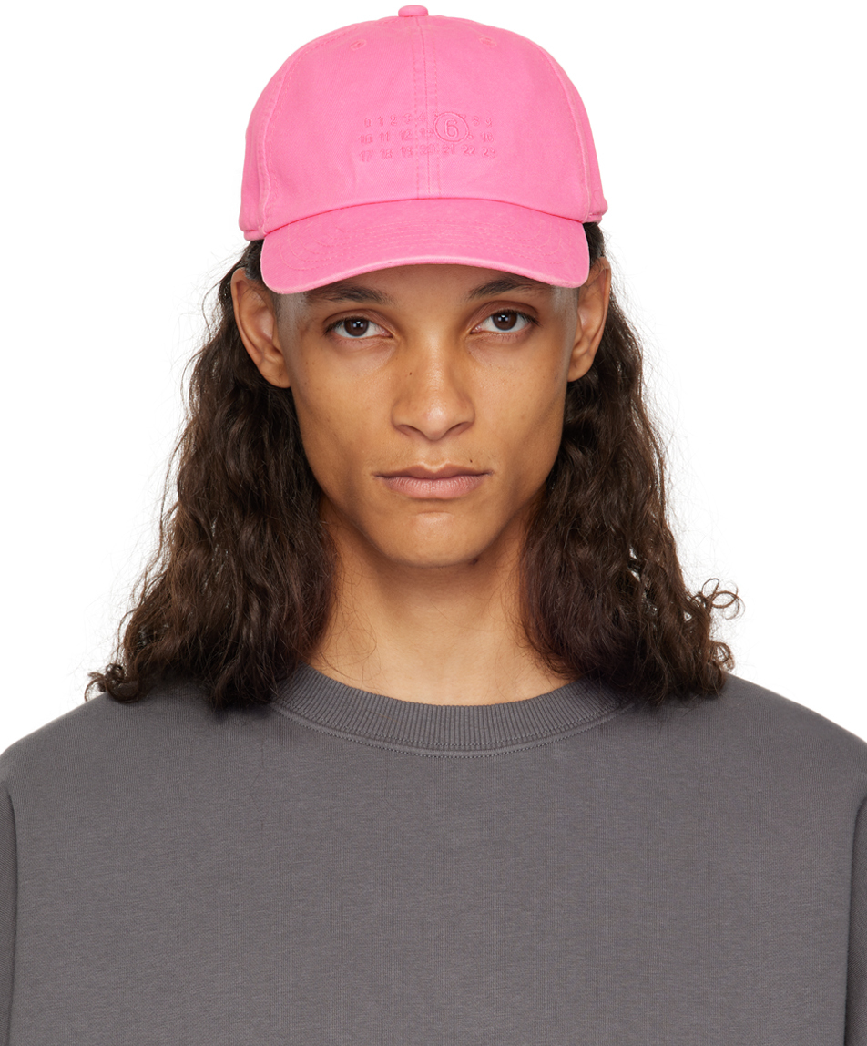 Shop Mm6 Maison Margiela Pink Baseball Cap In 243 Pink