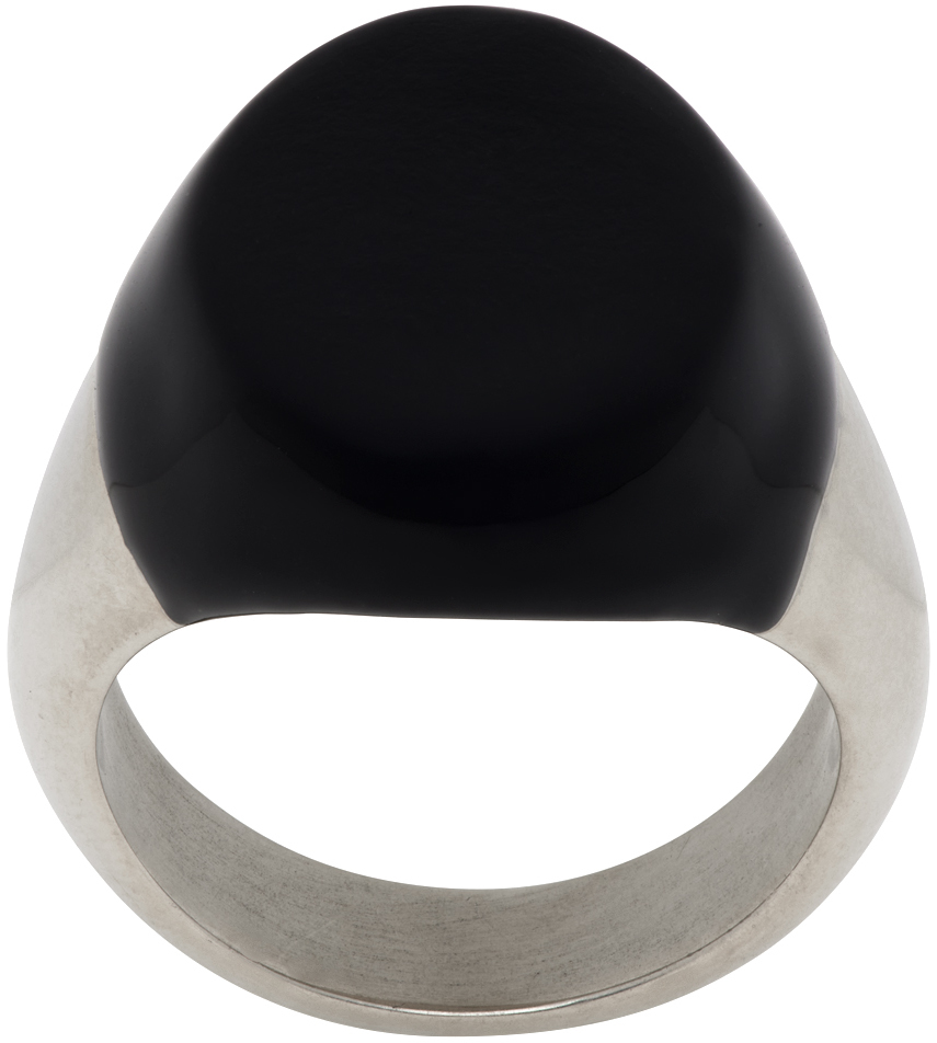 Black & Silver Brass Ring