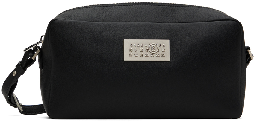 MM6 Maison Margiela Black Numeric Long Crossbody Bag