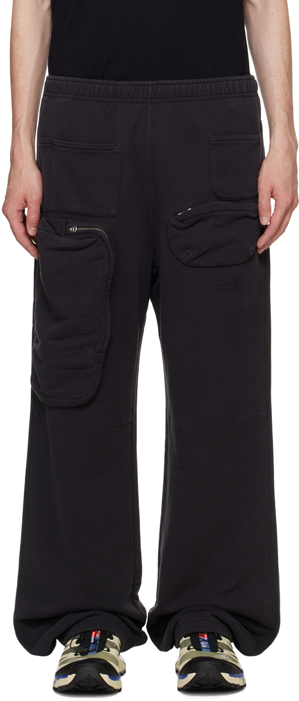 Black Cargo Sweatpants