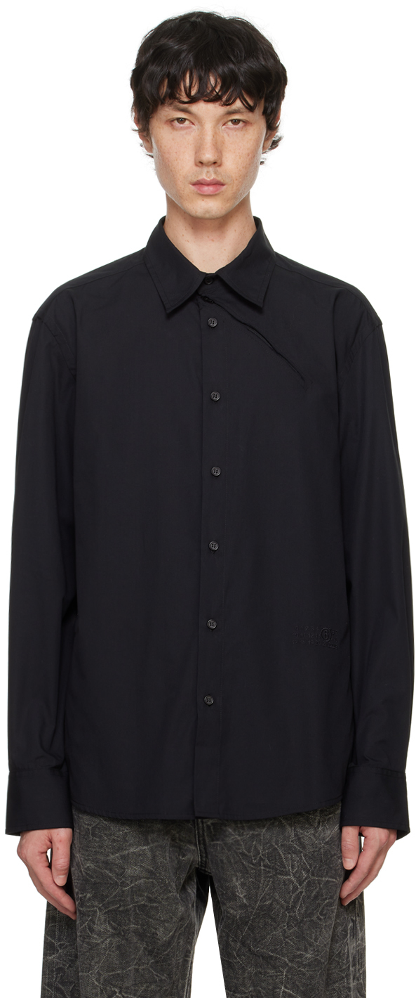 Black Zip Long Sleeve Shirt