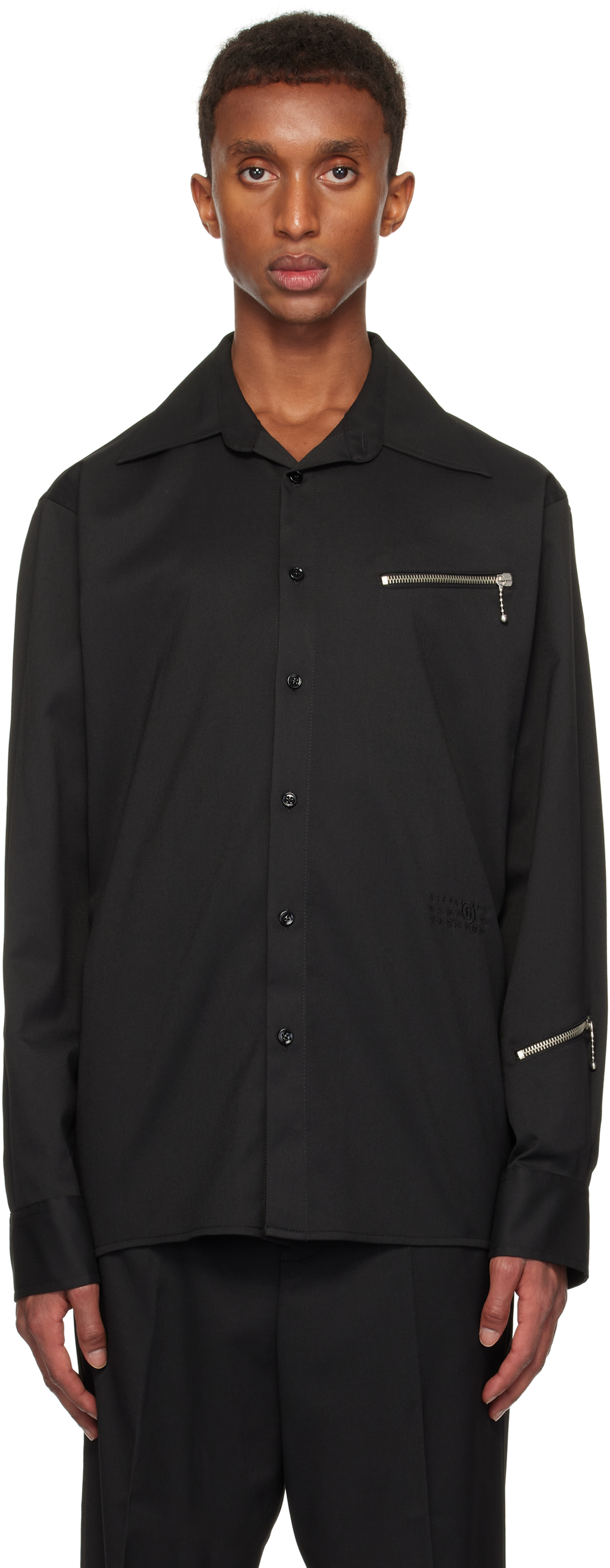 Black Zip Pocket Shirt