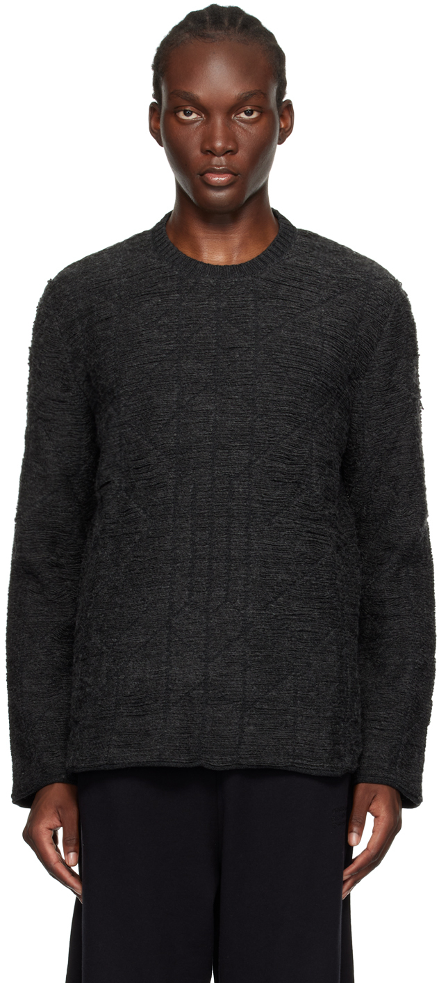 Gray Laddered Sweater