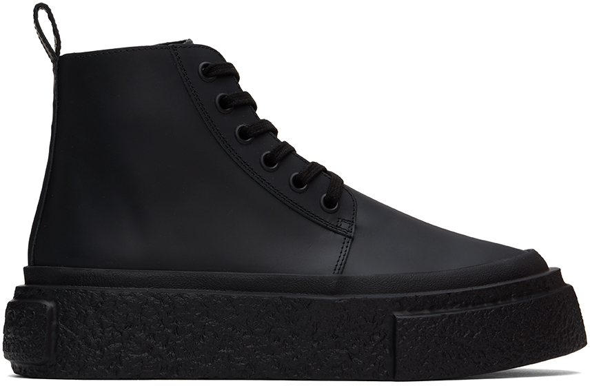 Black Platform Sneakers