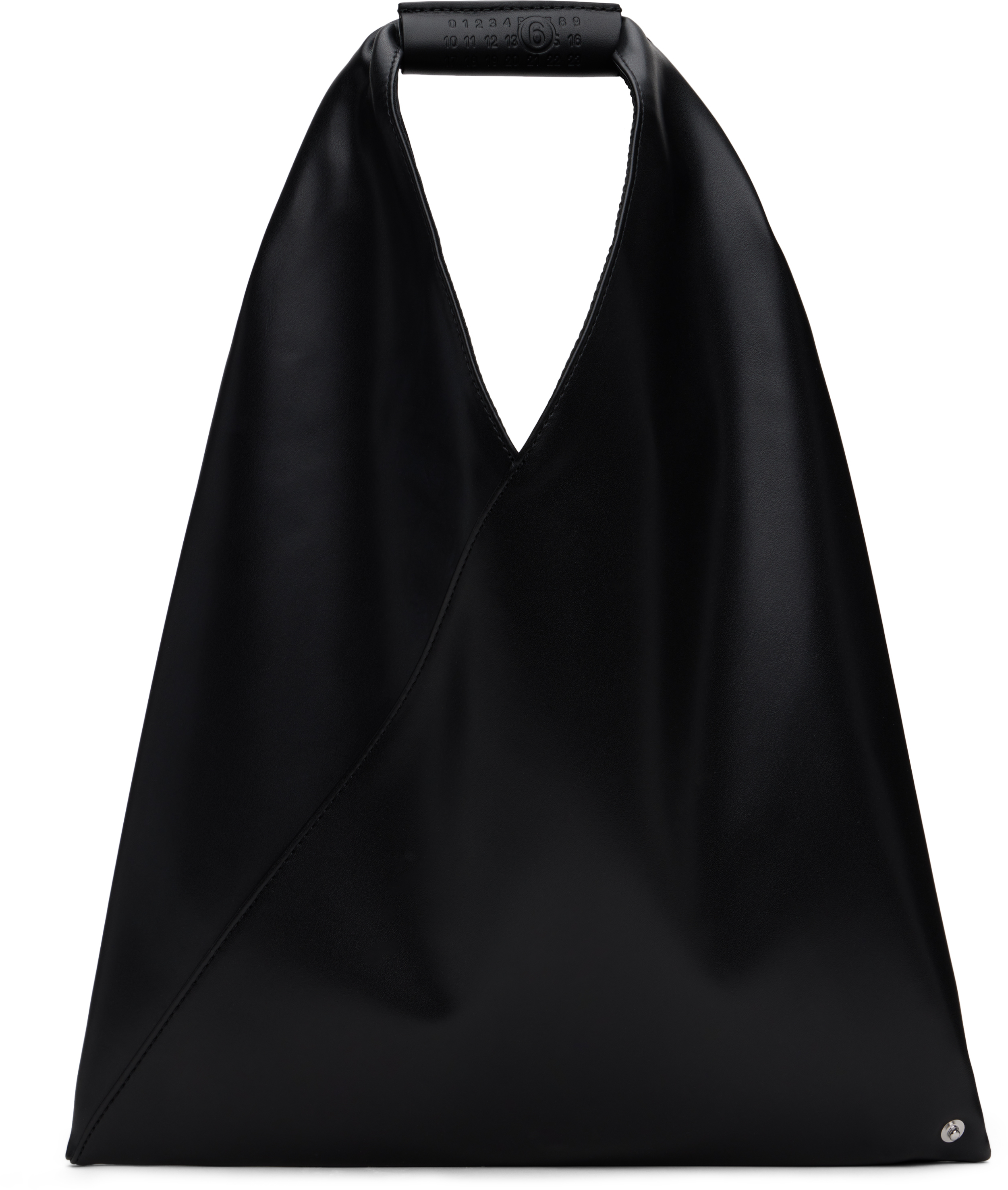 MM6 MAISON MARGIELA KIDS BLACK TRIANGLE SMALL TOTE 