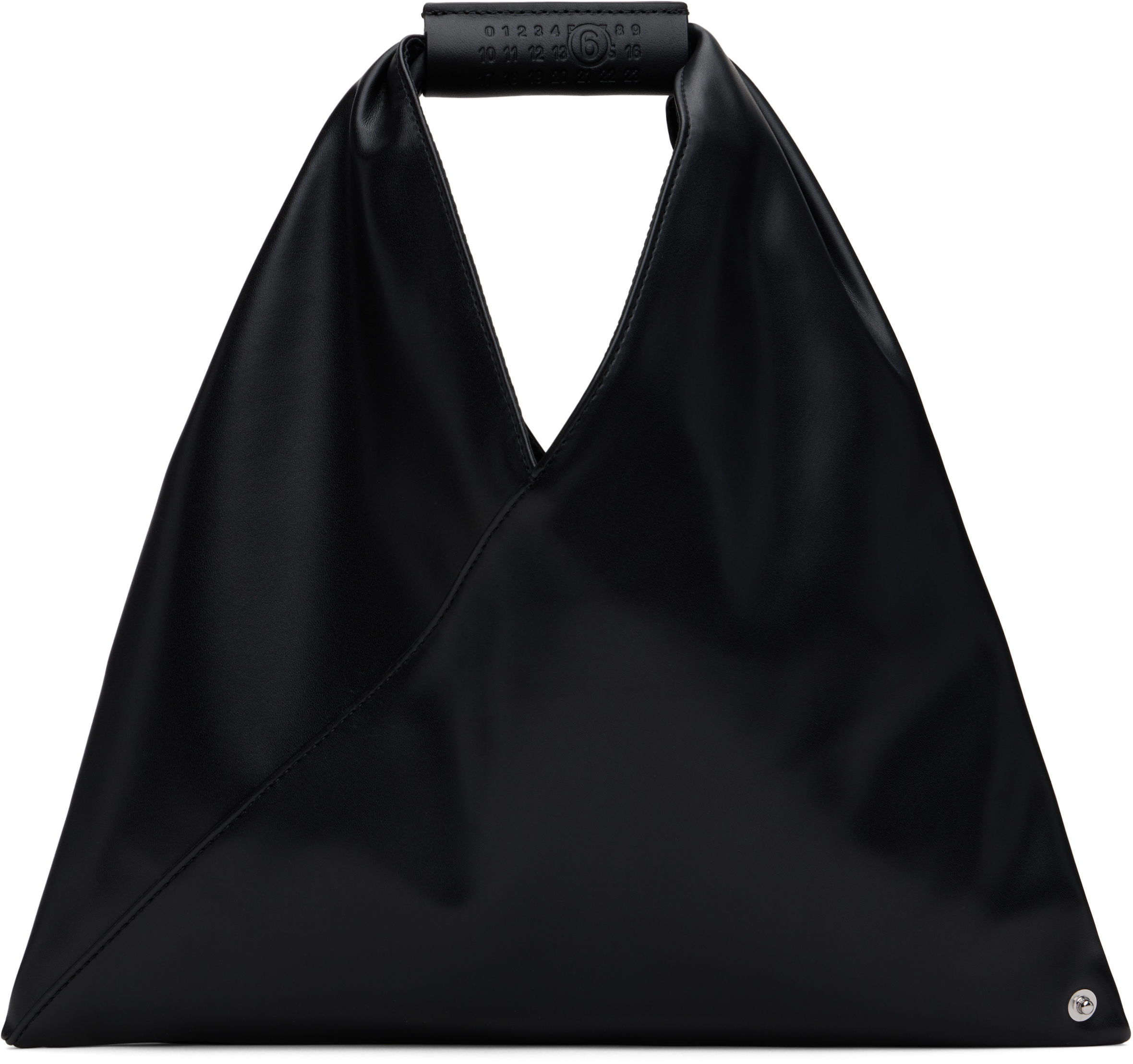 Mm6 Maison Margiela Kids Black Triangle Mini Tote In T8013