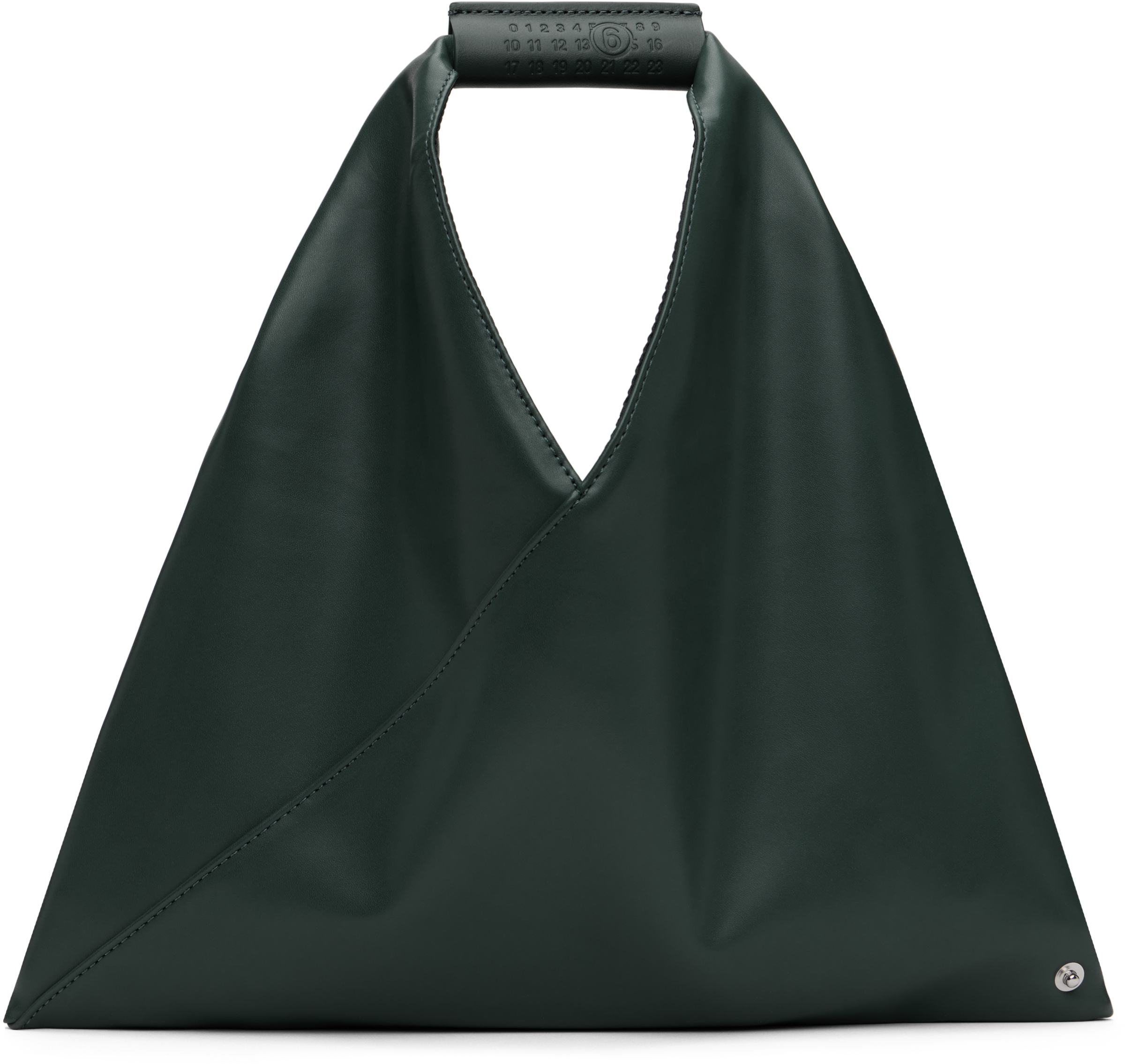 MM6 MAISON MARGIELA KIDS GREEN TRIANGLE MINI TOTE 