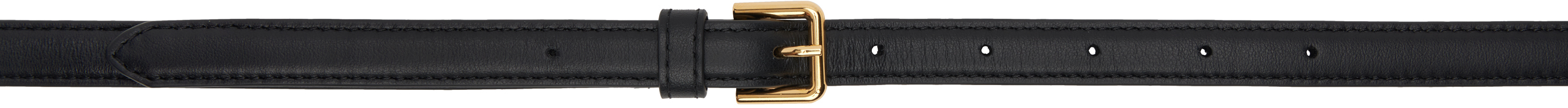 Shop La Collection Black Colombina Fine Double Belt