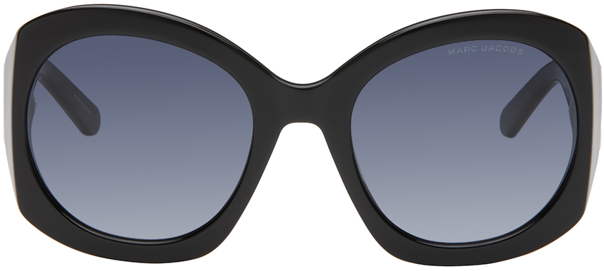 Black J Marc Oversized Sunglasses by Marc Jacobs on Sale