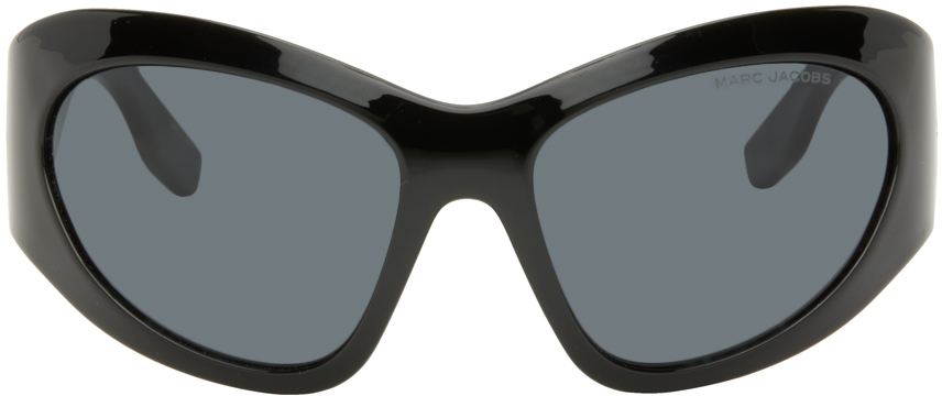 Shop Marc Jacobs ブラック The Wrapped サングラス In 807 Black