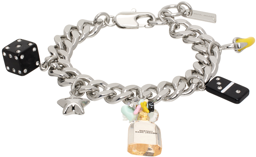 Marc Jacobs Silver Perfect Charm Bracelet In Metallic