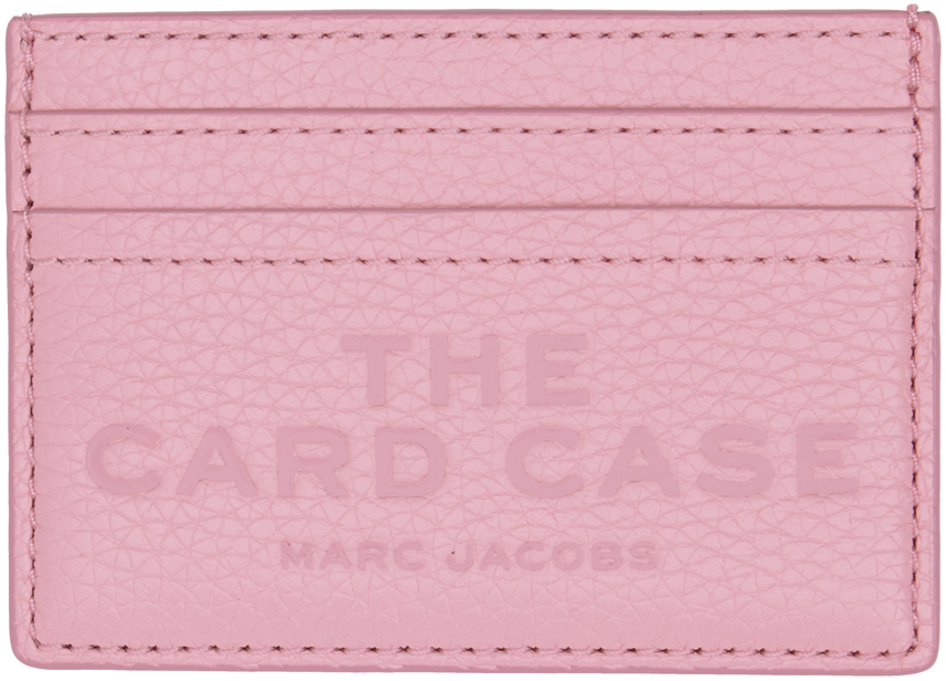 Shop Marc Jacobs ピンク The Leather Card Case カードケース In 669 Ribbon Pink