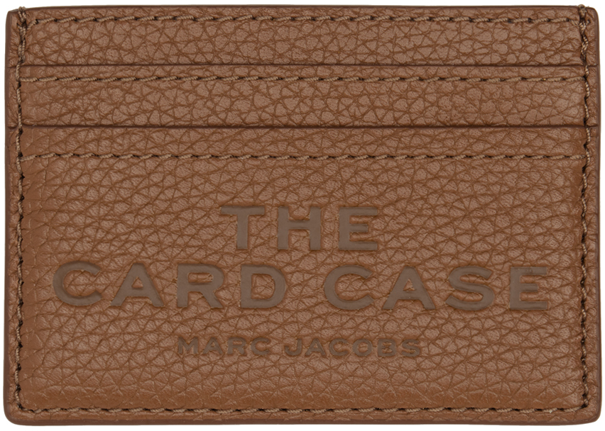 カードケース・名刺入れ MARC JACOBS CAMEL LEATHER CARD HOLDER Marc Jacobs The Zip Card Case, Cement, One Size, The Zip