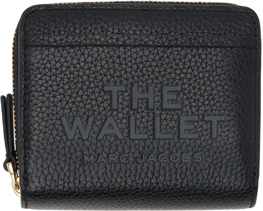 Shop Marc Jacobs ブラック The Leather Mini Compact 財布 In 001 Black