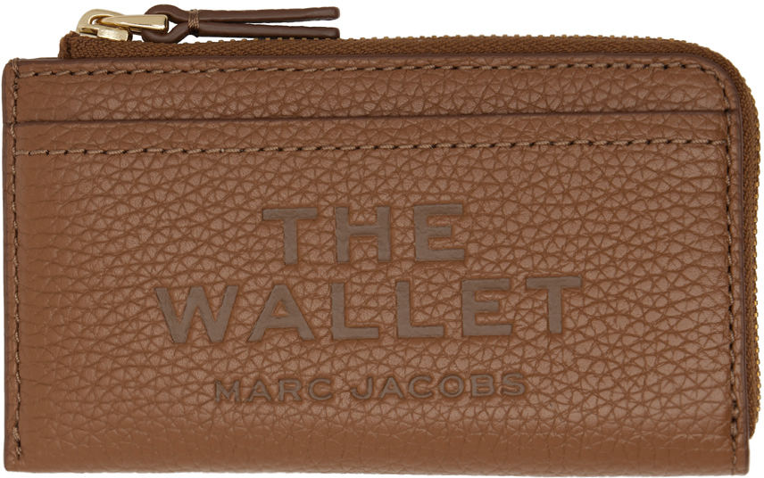 財布・小物その他 The Top Zip Wallet - Marc Jacobs - Leather - Brown Marc Jacobs: Brown 'The Leather Top Zip Multi' Wallet | SSENSE